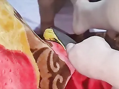 Cuckold husband licking and worship my feet